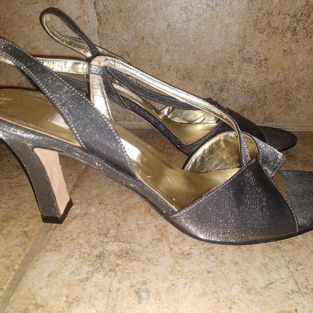 Silver Ann Marino heels